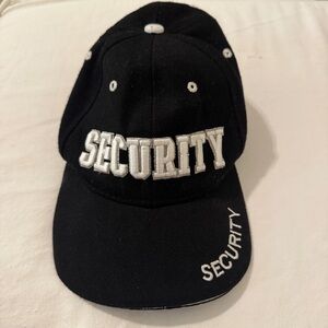 Security Embroidered Hat Cap Adjustable Cap Baseball Hat